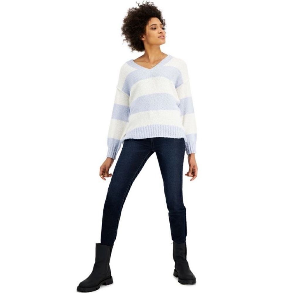 New Hippie Rose Juniors V-Neck Tunic Sweater,long sleeve winter,fall sweater